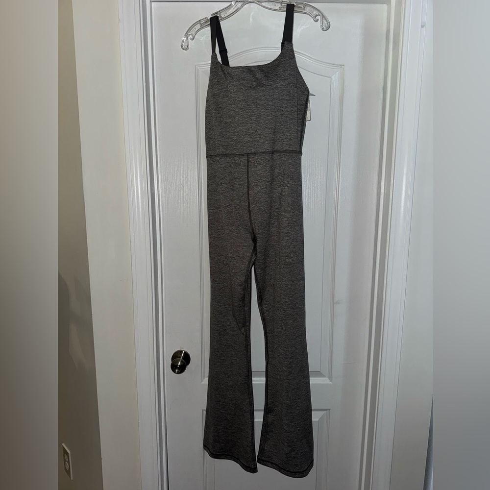 NWT OFFLINE By Aerie Real Me XTRA Flare Jumpsuit size - M, gray